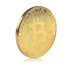Bitcoin Commemorative Coin 24K Gold Plated
